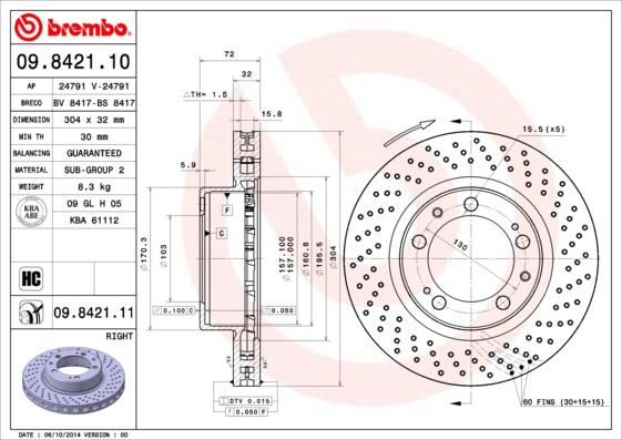 BREMBO Bremsscheibe
