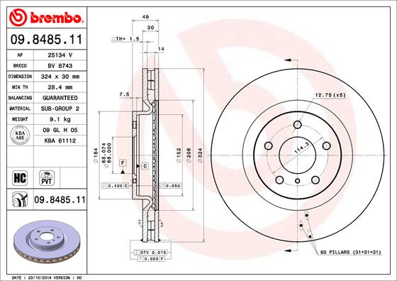 BREMBO Bremsscheibe