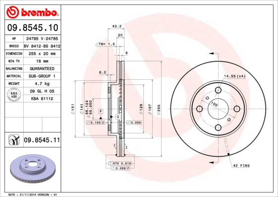 BREMBO Bremsscheibe