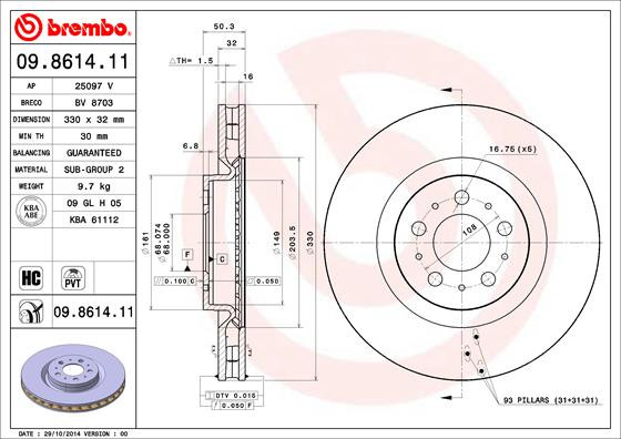 BREMBO Bremsscheibe