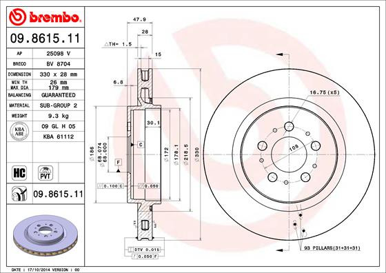 BREMBO Bremsscheibe
