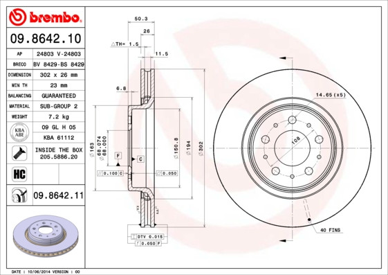 BREMBO Bremsscheibe