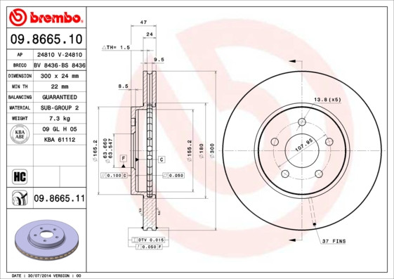 BREMBO Bremsscheibe