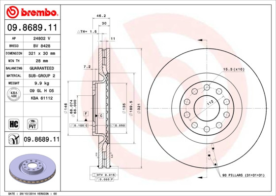 BREMBO Bremsscheibe