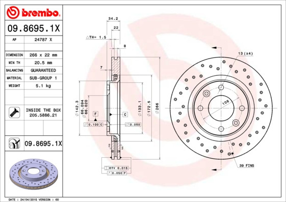 BREMBO Bremsscheibe
