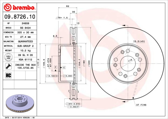 BREMBO Bremsscheibe