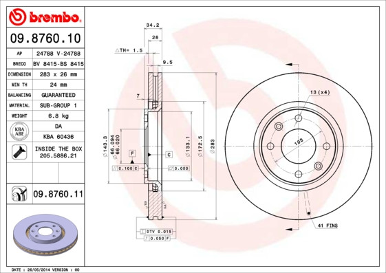 BREMBO Bremsscheibe