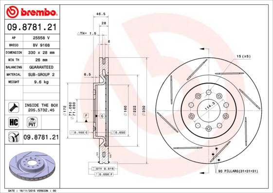 BREMBO Bremsscheibe