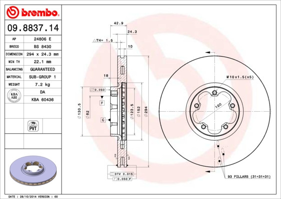 BREMBO Bremsscheibe