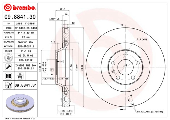 BREMBO Bremsscheibe