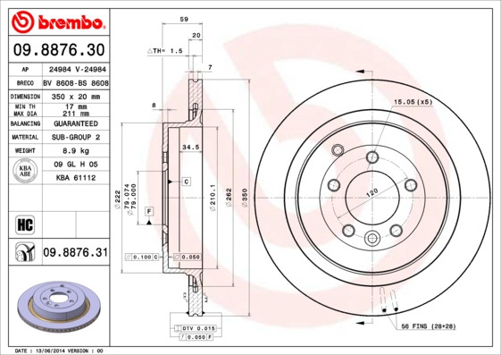 BREMBO Bremsscheibe