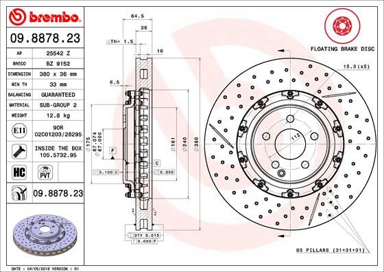BREMBO Bremsscheibe