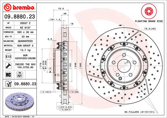 BREMBO Bremsscheibe