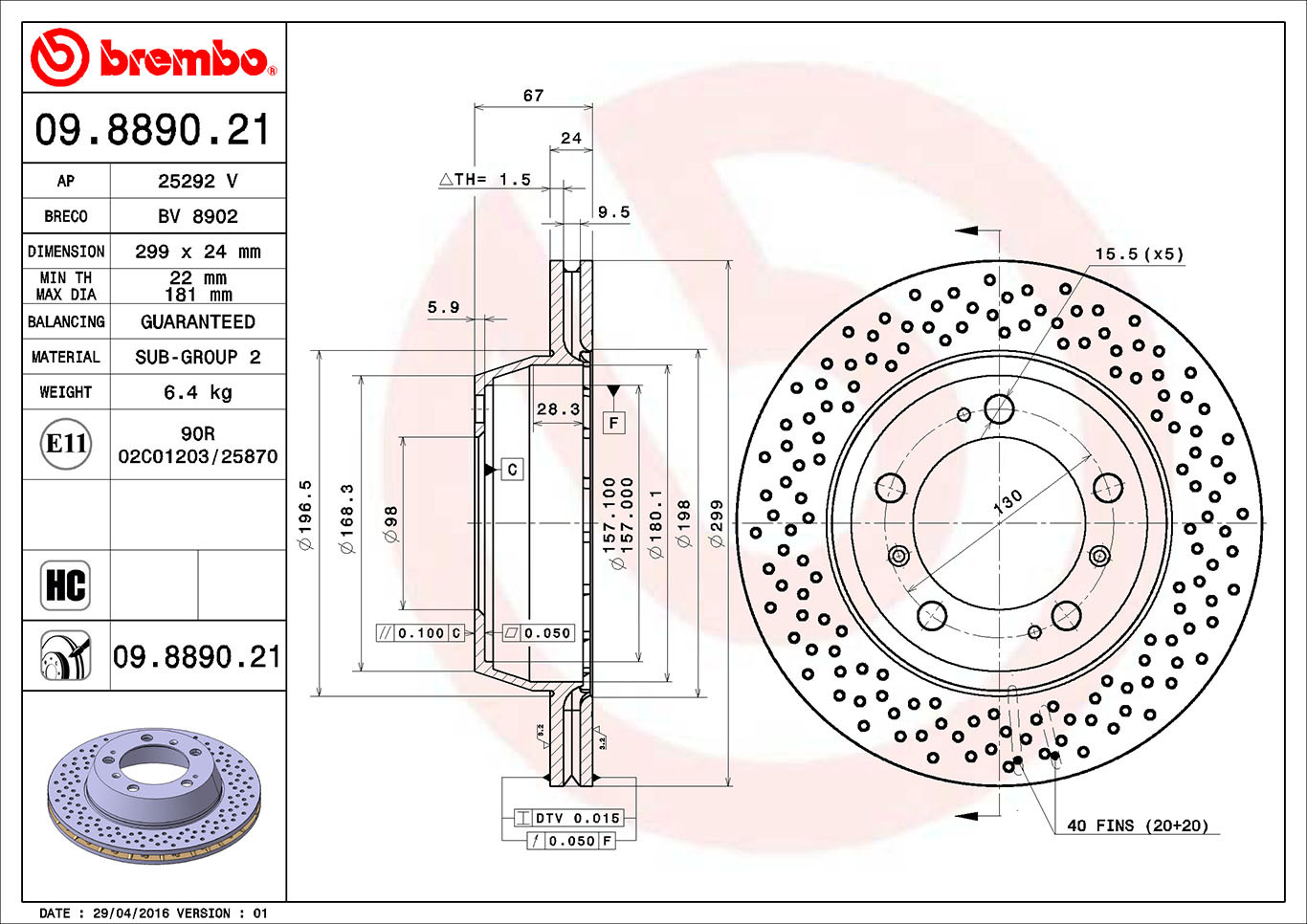 BREMBO Bremsscheibe