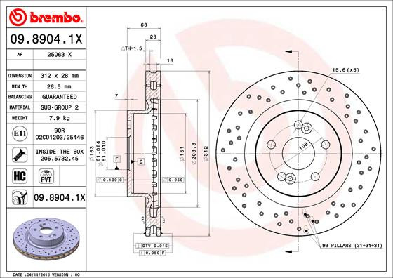 BREMBO Bremsscheibe