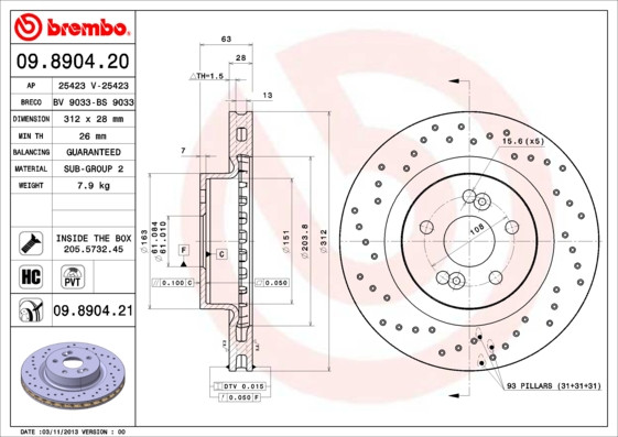 BREMBO Bremsscheibe
