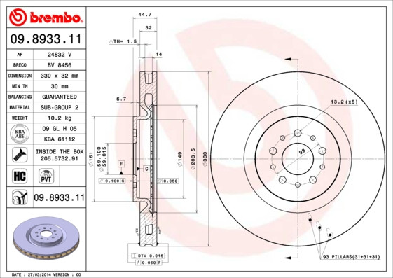 BREMBO Bremsscheibe