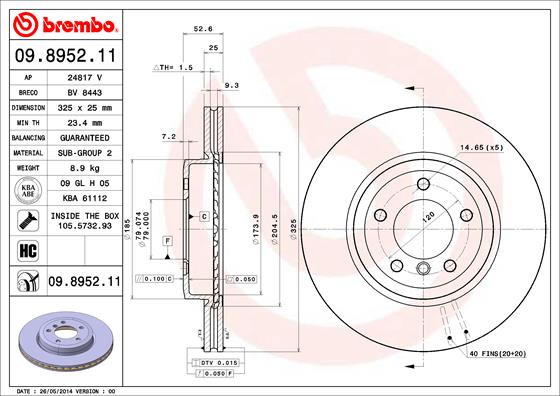 BREMBO Bremsscheibe