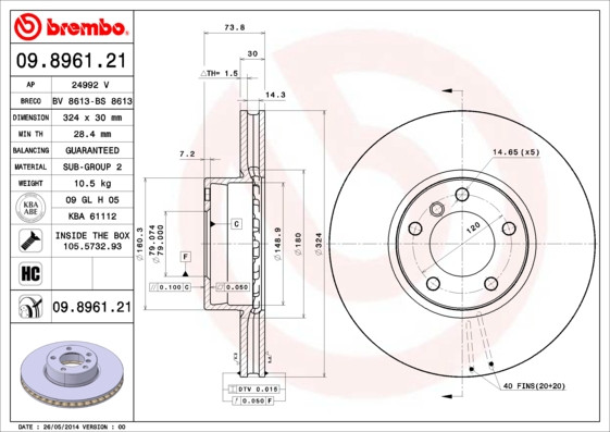 BREMBO Bremsscheibe