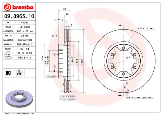 BREMBO Bremsscheibe
