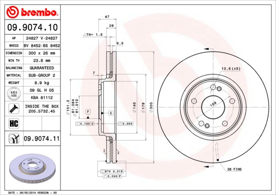 BREMBO Bremsscheibe