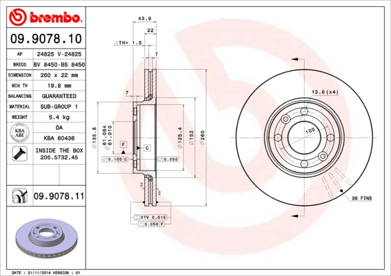 BREMBO Bremsscheibe