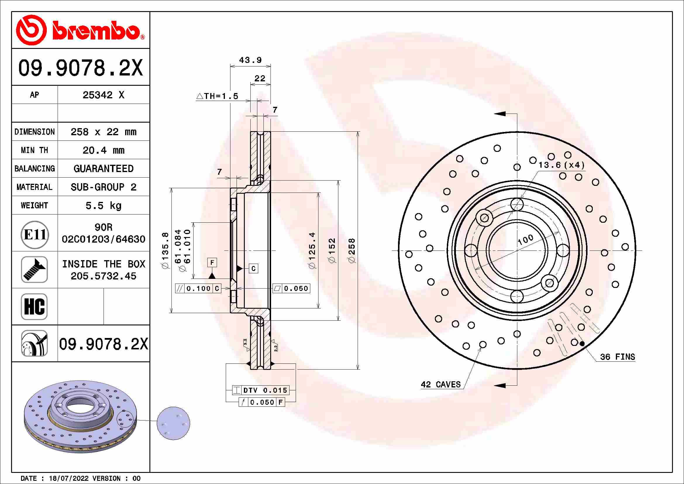 BREMBO Bremsscheibe