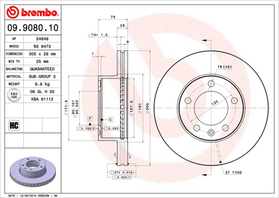 BREMBO Bremsscheibe