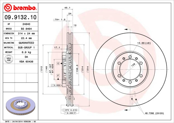 BREMBO Bremsscheibe