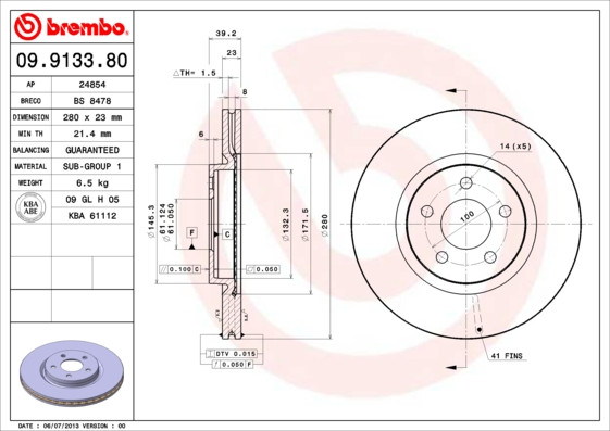 BREMBO Bremsscheibe