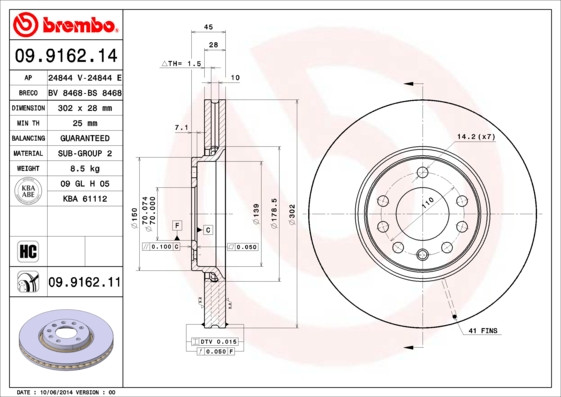 BREMBO Bremsscheibe