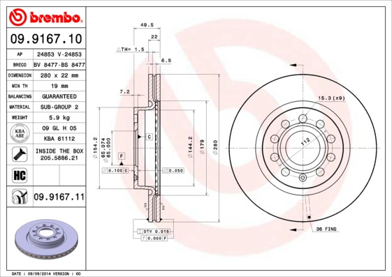 BREMBO Bremsscheibe