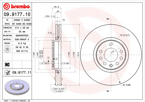BREMBO Bremsscheibe