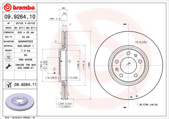 BREMBO Bremsscheibe