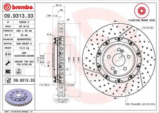 BREMBO Bremsscheibe