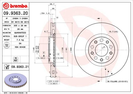 BREMBO Bremsscheibe