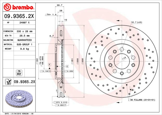 BREMBO Bremsscheibe