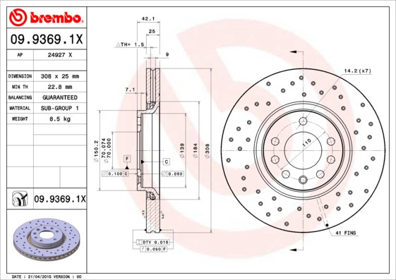 BREMBO Bremsscheibe