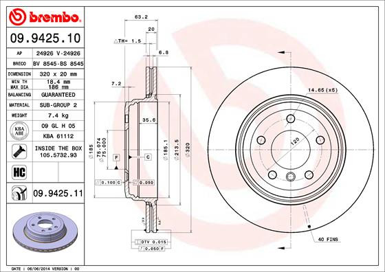 BREMBO Bremsscheibe