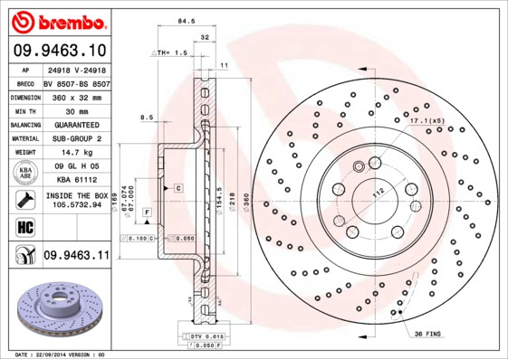BREMBO Bremsscheibe