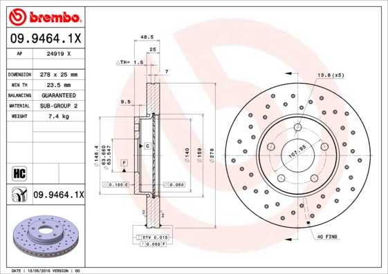 BREMBO Bremsscheibe