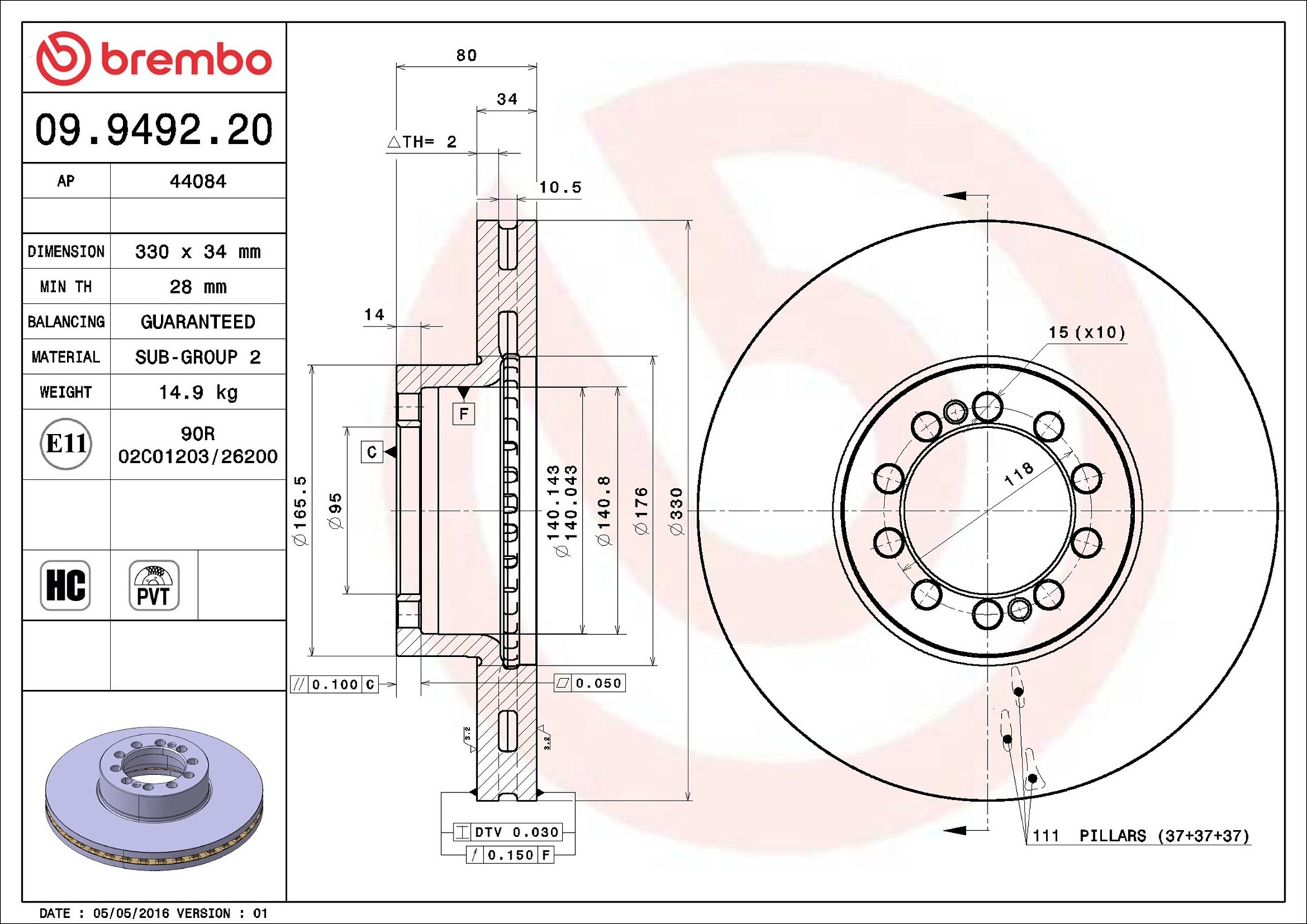BREMBO Bremsscheibe