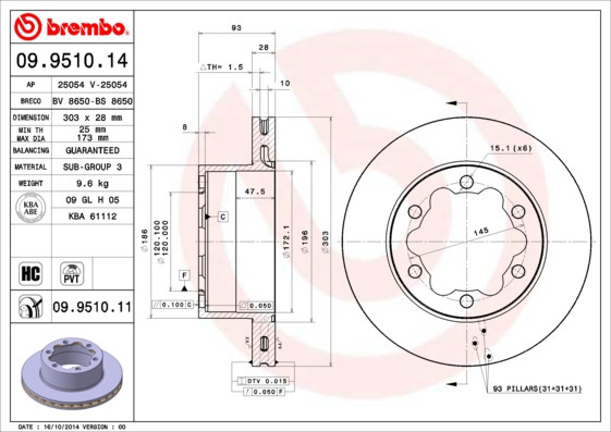 BREMBO Bremsscheibe