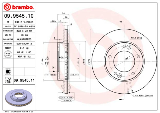 BREMBO Bremsscheibe