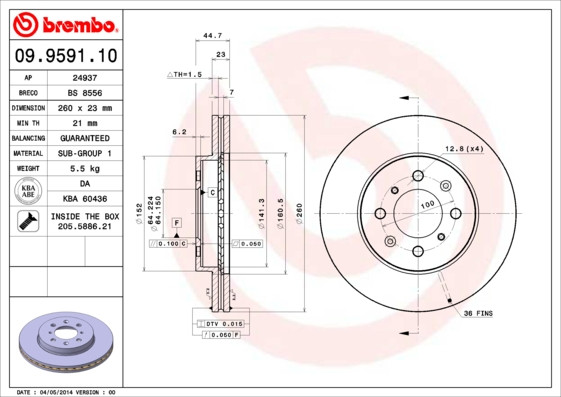 BREMBO Bremsscheibe