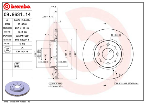 BREMBO Bremsscheibe