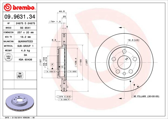BREMBO Bremsscheibe
