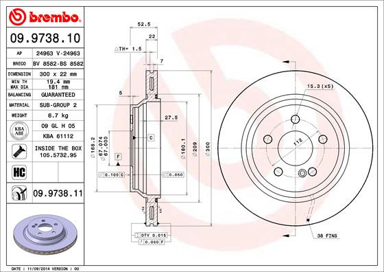 BREMBO Bremsscheibe