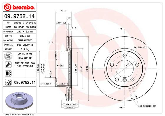 BREMBO Bremsscheibe