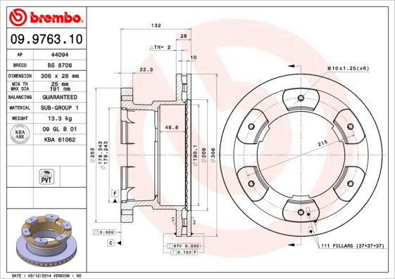 BREMBO Bremsscheibe